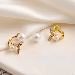 kazare Gold-Plated Artificial Stones Animal Shaped Studs-picture-8