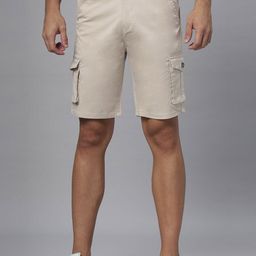 Hence Men Slim Fit Low-Rise Cargo Shorts-image-40