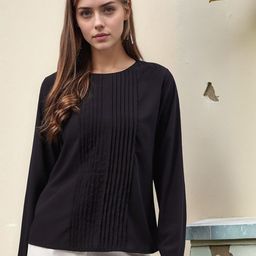 RARE Women Solid Georgette Top-image-95