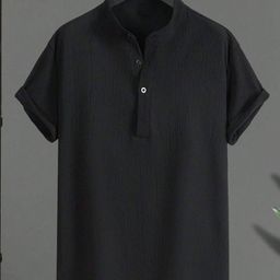 Fashion2wear Men Mandarin Collar T-shirt-image-128