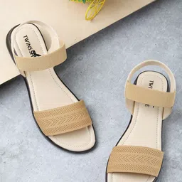 TWINSSHOE Women Open Toe Flats-picture-48