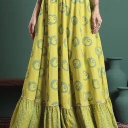 NYPA Printed Flared Maxi Skirts-picture-39