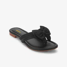 Anouk Women Embellished T-Strap Flats with Bows-15