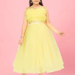 Sangria Girls Self Design Fit & Flared Dress-image-18