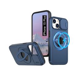 Luxury Kase Shockproof Rugged iPhone 15 Plus Case with Ring Kickstand Mobile Accessories-picture-27