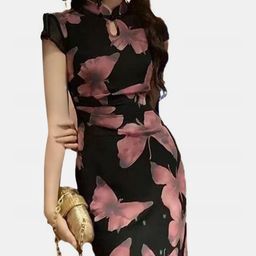DressBerry Floral Print Sheath Dress-image-18