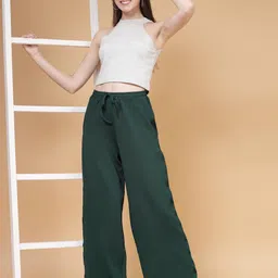 PAUSE SPORT Women Original Loose Fit Wrinkle Free Trousers-61