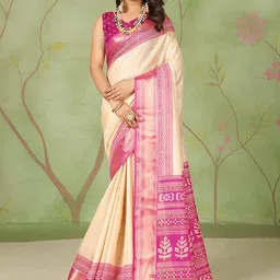 A.V.M. SILK MILLS Woven Design Zari Pure Cotton Saree-picture-46