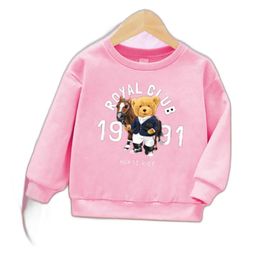 Joggers Park Kids-Unisex Pink Cotton Sweatshirts-image-100