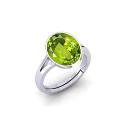 Barmunda gems Women Green Stone Studded & Silver-Plated Brass Finger Ring-image-52