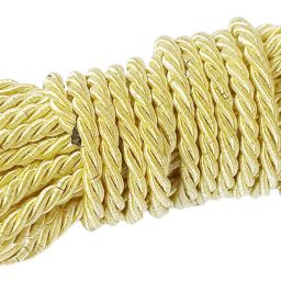 Zari Thread Twisted Rope Dori, 6 mm for Wedding Platters Gift Packaging,Bag Handle Multicolor-18