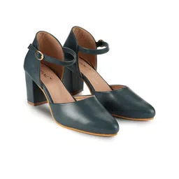 MOSAC Pointed Toe Block Heeled Mules image 1