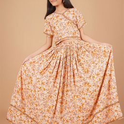 Unique Designers Girls Printed Ready to Wear Lehenga &-image-41