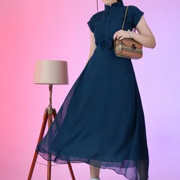 Jash Creation Georgette Fit & Flare Maxi Dress-image-12