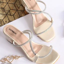 CORSICA Women Embellished Party Block Sandals-image-59