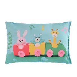 Kuber Industries Green Memory Foam Filled Cotton Ultra Soft Baby Pillow-image-5