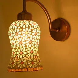 1ST TIME Multi Printed Glass Traditional Cylinder Wall Lamps-picture-44