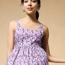 Womenster Ethnic Motifs Printed Scoop Neck Cotton Peplum Top-picture-12