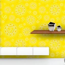 ArtzFolio Printed UV-Resistant Anti-Bacterial Primary Chakra Manipura Peel & Stick Wallpaper-image-5