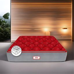 COIRFIT Red Printed Inner Spring Technology Bonnell Spring Mattress-image-62