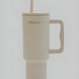 BOLDFIT Beige Single Stainless Steel Solid Double Wall Vacuum Water Bottle-21