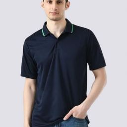 playR Men Dri-FIT Solid Polo Collar T-shirt-image-50