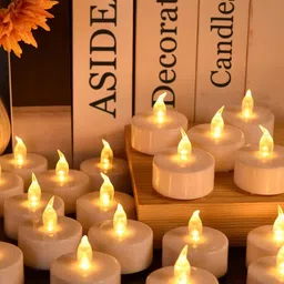 ASIDEA Gold-Toned 6 Pieces Tea Light Candle-picture-3