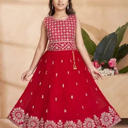 Sangria Girls Georgette Dresses-image-21