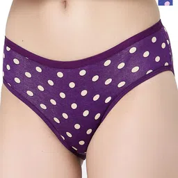Docare Pack of 2 Printed Polka  Bikini Briefs YummyPanty-RoyalBlue-Purple-image-93