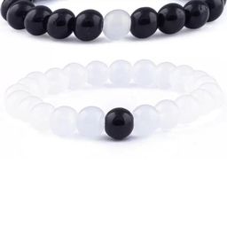 Divine souvenirs Unisex Set Of 2 Artificial Beaded Elasticated Bracelets-42