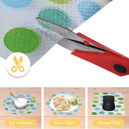 Aura Green Set of 1 Regular Shelf Liner Organisers image 2