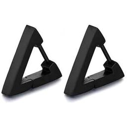 Lovemi Movements Stainless Steel Triangular Shaped Hoop Earrings-20