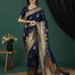 KAYOMMI Pure Dola Banarasi Silk Saree-picture-12