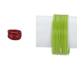 1ST TIME Set Of 16 Red Alloy Bangles-picture-5