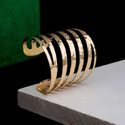 Stoln Gold-Plated Cuff Bracelet-18
