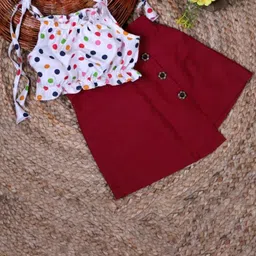 Anneca Girls Top with Skirt-43