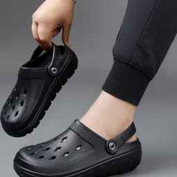 PROUZ black Men Clogs-image-14