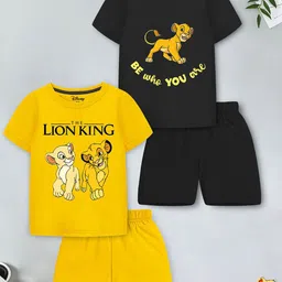 YK Disney Boys Selection Of 2 Printed T-shirt With Shorts-15