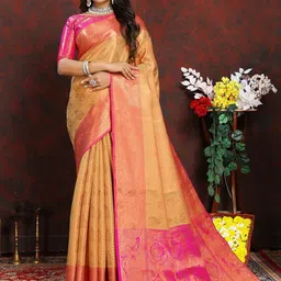 yourwish Ethnic Motifs Zari Banarasi Saree-image-75