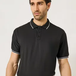 Styli Regular Fit Polo with Contrast collar detail Tshirt-image-8