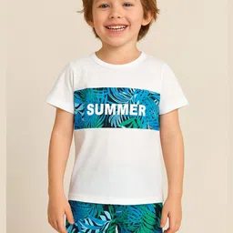 Googo Gaaga Boys Printed T-shirt with Shorts-picture-50