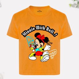 Disney By Miss and Chief Girls Minnie Mouse Printed Bio Finish T-shirt-image-32