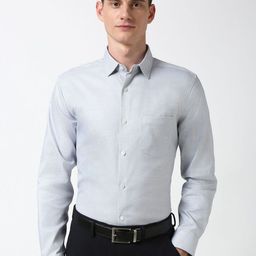 Peter England Elite Men Spread Collar Micro Ditsy Printed Cotton Formal Shirt-image-32