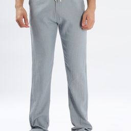 COLOR HUNT Men Smart Tapered Fit Easy Wash Trousers-image-99