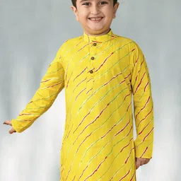 Sangria Boys Leheriya Printed Cotton Straight Kurta-picture-25