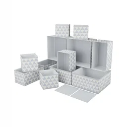 Aura Grey Set of 6 Reusable Drawer Organiser Organisers-12