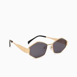 Kazo Women Geometric Glam Metal Sunglasses DT0792BLACK-36