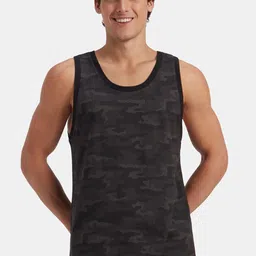 Jockey Super Combed Cotton Blend Sleeveless Printed Low Neck Styling Tank Top - AM67-picture-24