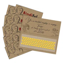 Comet Busters Set Of 10 Bindiful Traditional Round Velvet Bindi-13