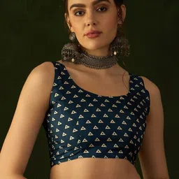 Mitera Ethnic Motifs Block Print Saree image 5